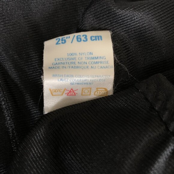 Vintage 90s Y2K French Maid Black Silky Satin Lace Boho Chic Half Slip Skirt - Picture 9 of 14